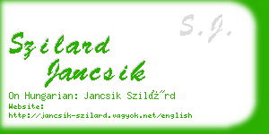 szilard jancsik business card